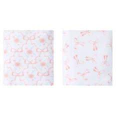 2 Pack Super Soft Bassinet Sheets - Bows