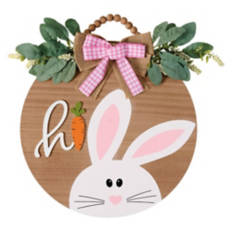 Easter Circle Sign - Hi Bunny