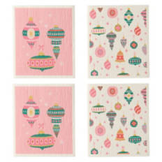4 Pack Swedish Dish Cloths - Ornaments