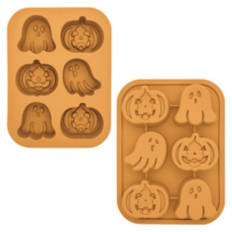 Halloween Cakelet Pan - Ghost/Pumpkin, Orange