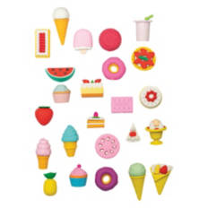 Kids Unique 3D Erasers - Sweet Treats, 24 count