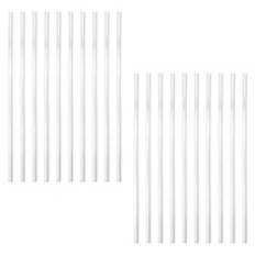 21 Piece  Reusable Straws, Clear