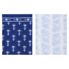 2 Pack Tea Towels - Block Print