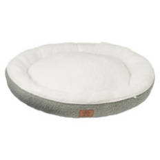 Round Boucle Pet Bed, Grey