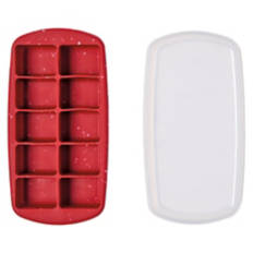 Silicone Ice Cube Tray, Red