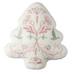 Holiday Vintage Tree Shaped Pillow