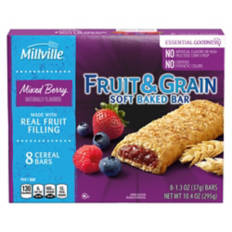 Mixed Berry Fruit and Grain Cereal Bars, 8 count