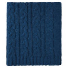 50" x 60" Soft Cable Knit Throw, Blue