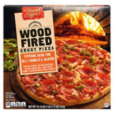 Pepperoni, Bacon, Pork Belly Crumbles & Jalapeño Wood Fired Crust Pizza