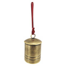 Large Bronze Bell with Velvet Loop