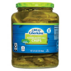 Hamburger Dill Pickle Chips, 32 fl oz
