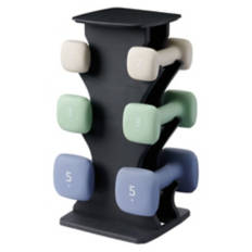 20 lb Dumbbell Set with Rack