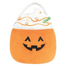 Halloween Squishmallow Treat Pail - Lester Pumpkin Shake