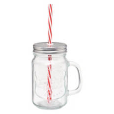 4 Pack Glass Drinking Jars - Mason