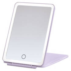 Portable & Slim Mini LED Mirror, Purple