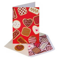 5" x 7" Valentine's Day Card - Cookies