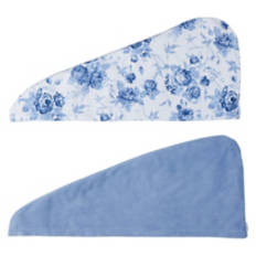 2 Pack Hair Towels - Floral