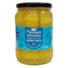 Pineapple Spears in Coconut Water, 24 oz