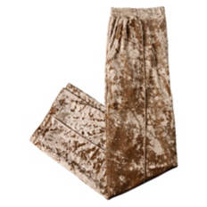 Ladies Velvet Pant - Brown, S