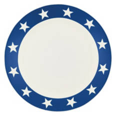 4 Pack Americana Stoneware Plates - Stars