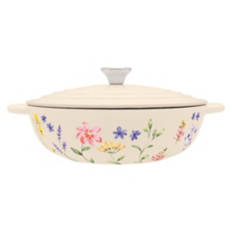 Farmhouse Cast Iron Braiser - Floral