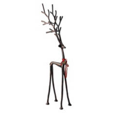 Tall Holiday Reindeer, Bronze Finish