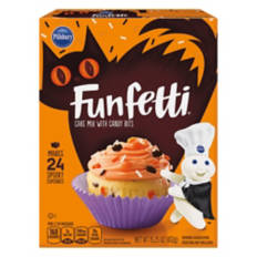 Halloween Funfetti Cake Mix, Orange, 15.25 oz