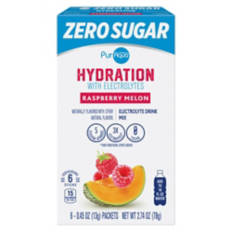 Zero Sugar Raspberry Melon Flavored Electrolyte Drink Mix Sticks, 6 count