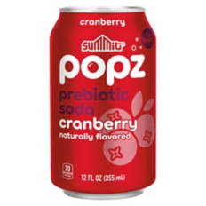 Popz Cranberry Prebiotic Soda