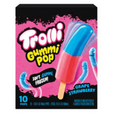 Grape & Strawberry Gummi Frozen Pops, 10 count