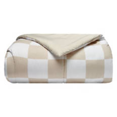 63" x 92" Soft Twin/Twin XL Reversible Comforter - Checkerboard