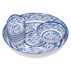8 Piece Outdoor Lazy Susan Serving Set