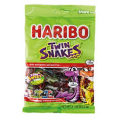 Sweet & Sour Twin Snakes Candies, 8 oz