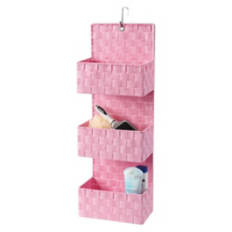 Woven Hanging Organizer, Pink