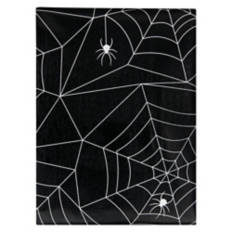 60" X 84" Halloween Vinyl Tablecloth - Spiderwebs