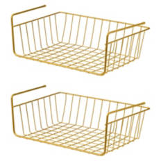 2 Pack Under Shelf, Gold