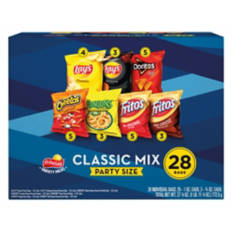 Party Size Classic Mix Chip Variety Pack, 28 count