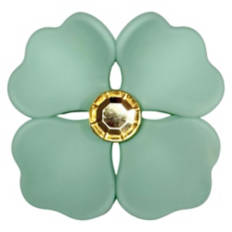 Fitness Hair Accessories - Flower Shaped Claw Clip, Aqua