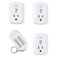Indoor Wireless Remote Controlled Outlets, 3 pack