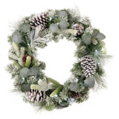 Holiday Flocked Wreath