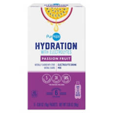 Passion Fruit Hydration with Electrolyte Drink Mix, 6 count