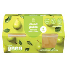 Pears  Fruit Bowl in 100% Juice - 4 pack, 4 oz