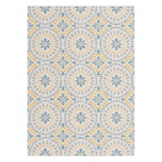 5' x 7' Outdoor Area Rug - Bright Medallions
