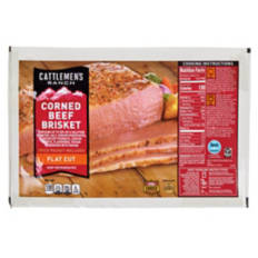 Flat Cut  Corned Beef Brisket, per lb
