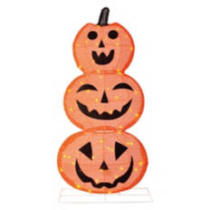 Lighted Halloween Sign - Pumpkins