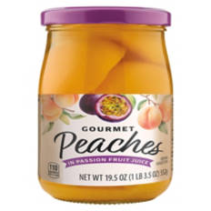 Gourmet Peaches in Passion Fruit Juice, 19.5 oz