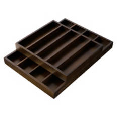 Utensil Tray Organizer, Dark Brown