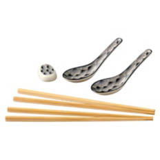 5 Piece Serving Accessories, Grey
