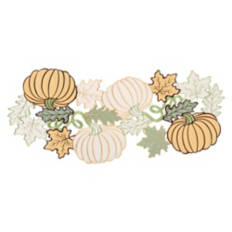 15" x 35" Table Centerpiece - Floral Vines