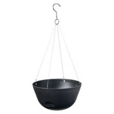 Self-Watering Hanging Planter, Black